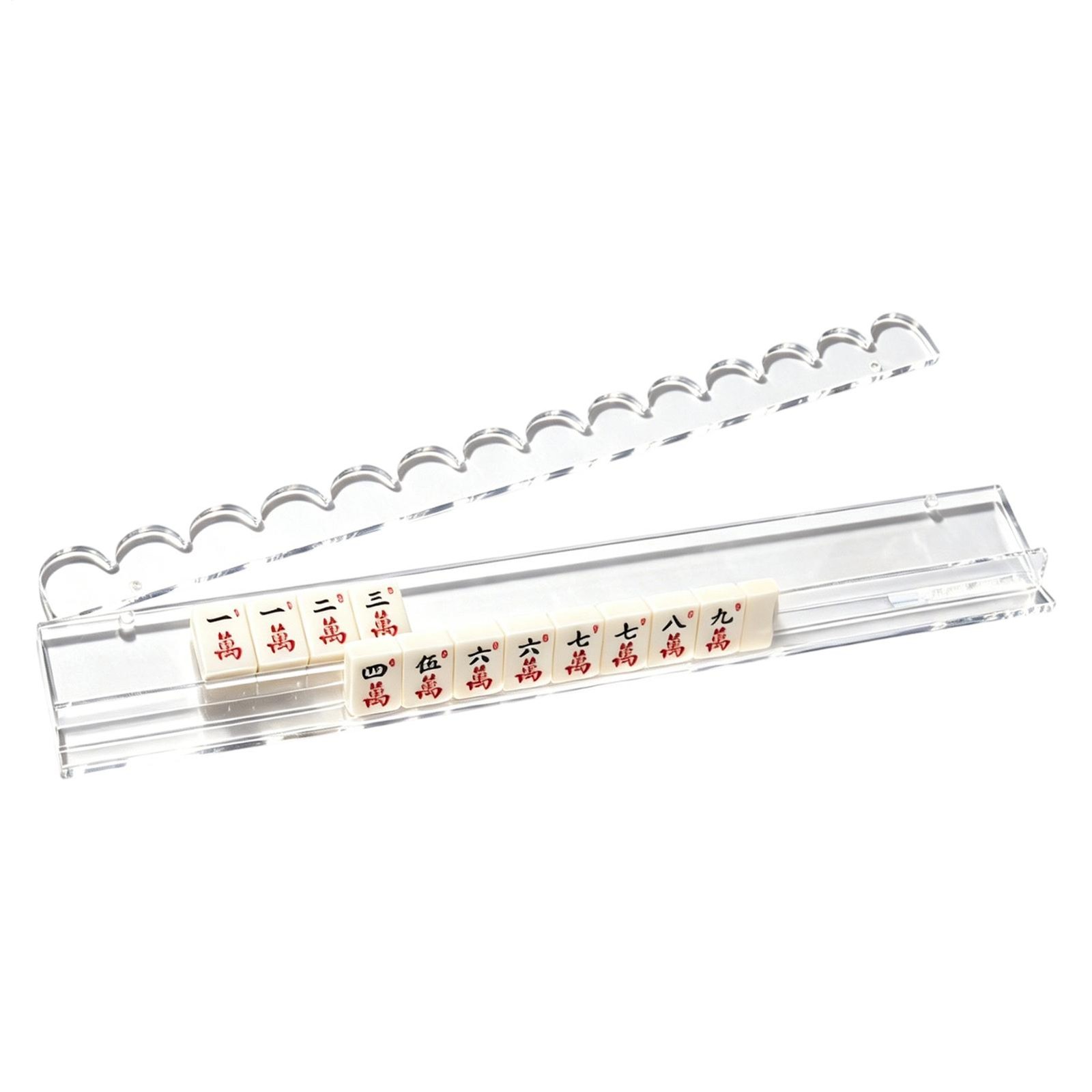 Mahjong Racks with Pushers Acrylic Mahjong Racks with Magnetically Att
