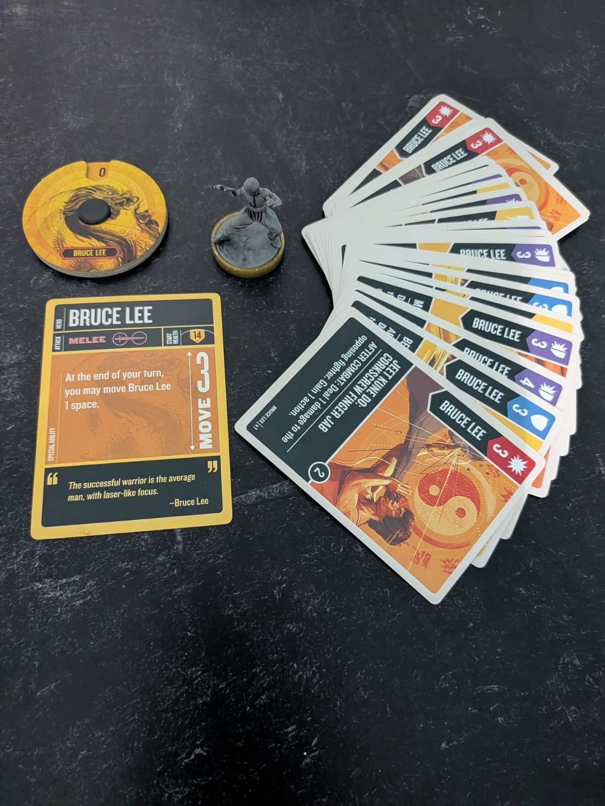 Mondo Games Unmatched: Bruce Lee (MNGUMBL001) No box, complete