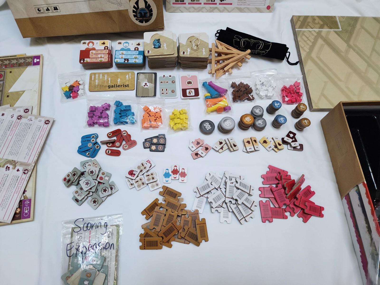 The Gallerist Strategy Board Game Vital Lacerde Eagle-Gryphon Games COMPLETE