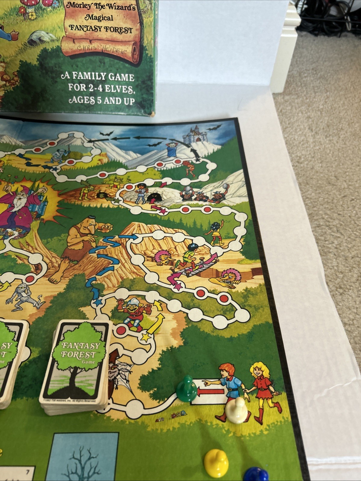 VINTAGE – TSR Fantasy Forest Board Game – 1980 – Dungeons & Dragons Complete CIB