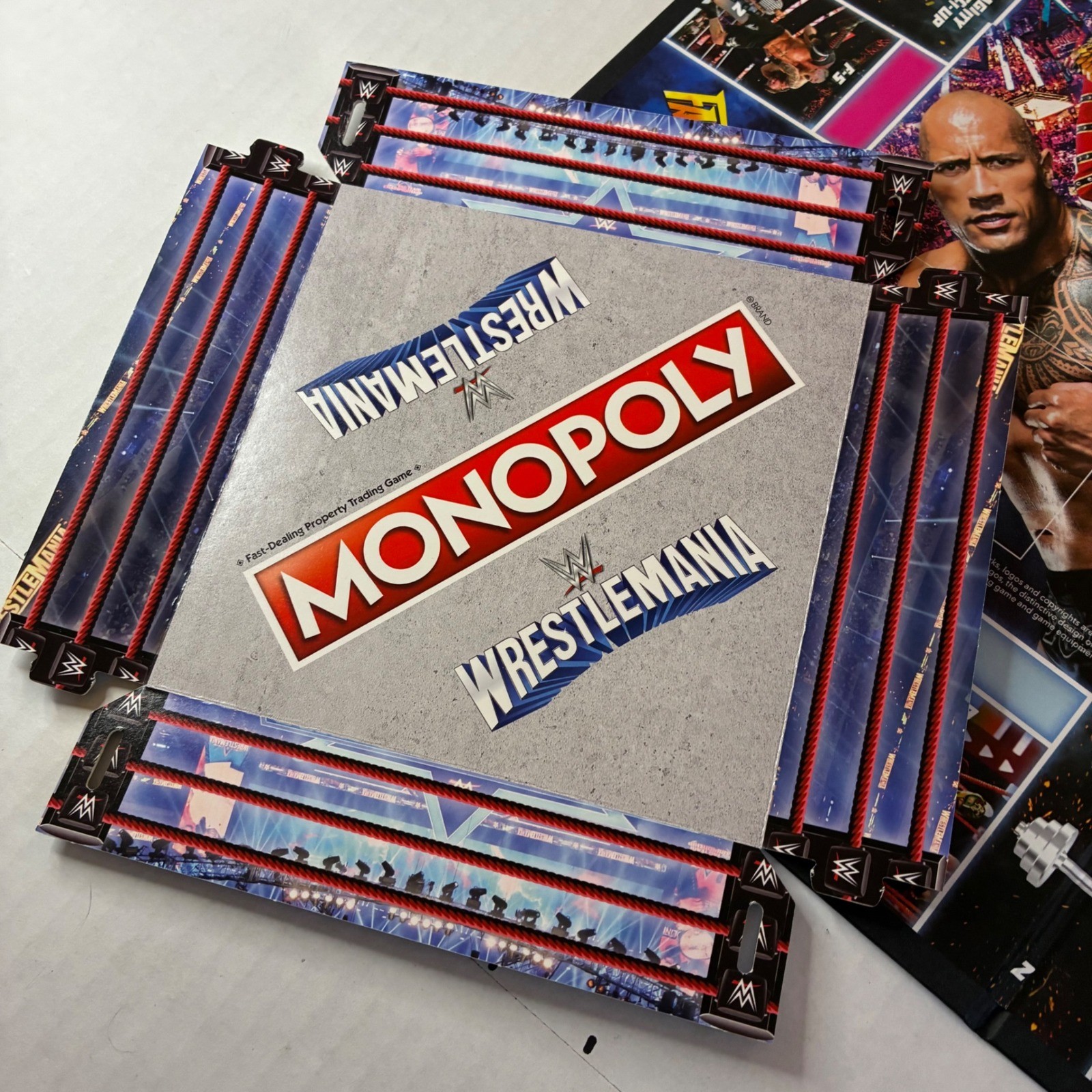 Monopoly WWE WrestleMania Board Game Hasbro Gaming 2023 Complete Edition