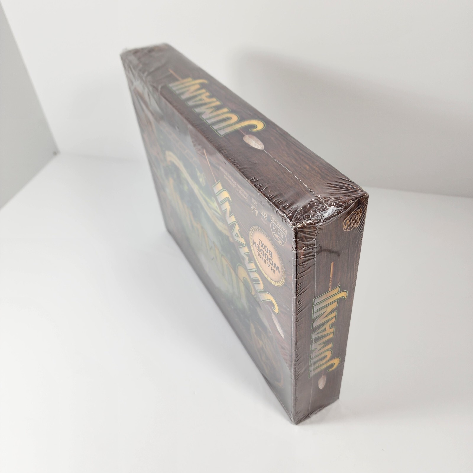 Jumanji Gameboard 2021 Spin Master in Real Wooden Box NEW Sealed 2-4 Players