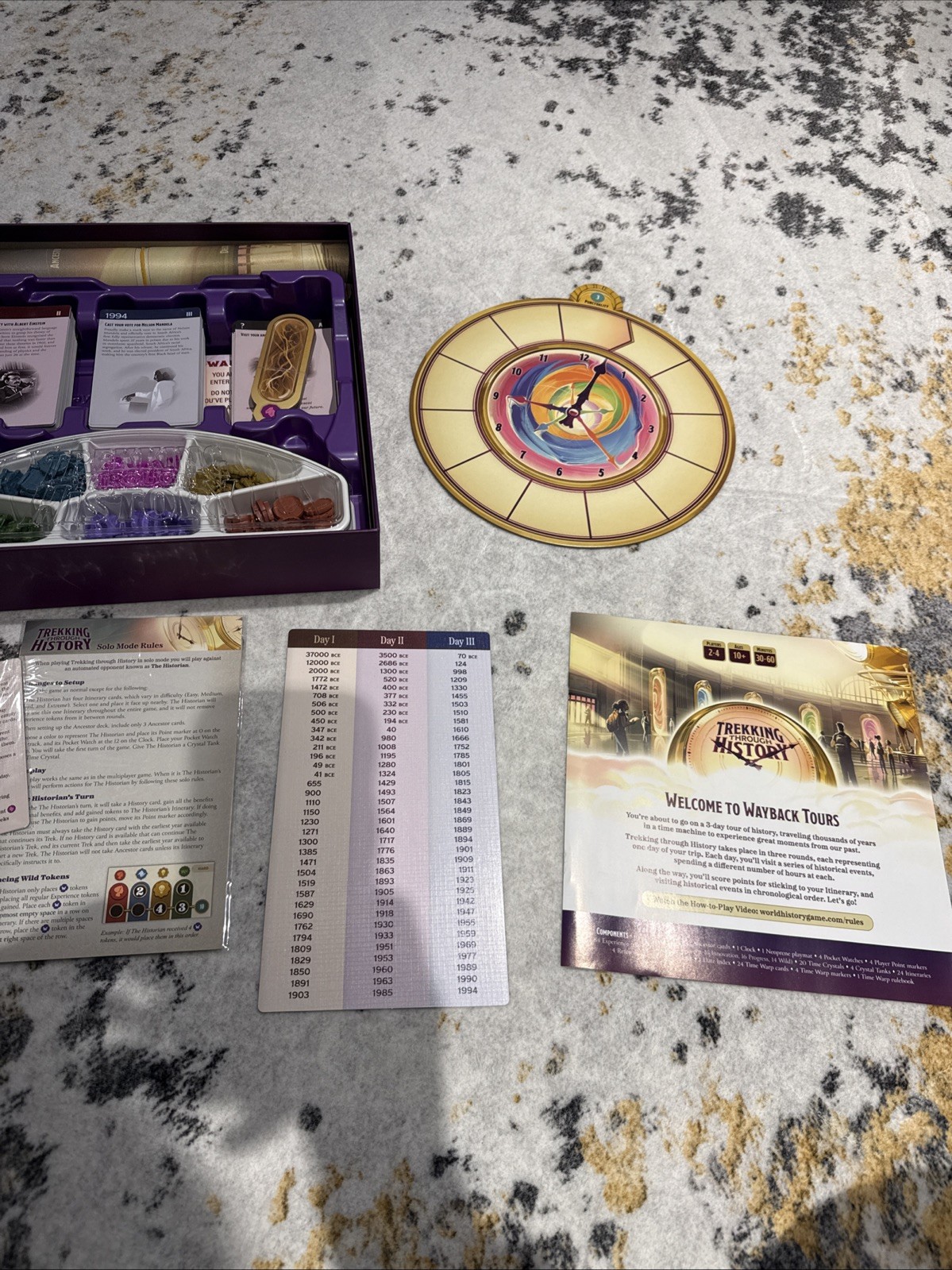 Trekking Through History Board Game Complete