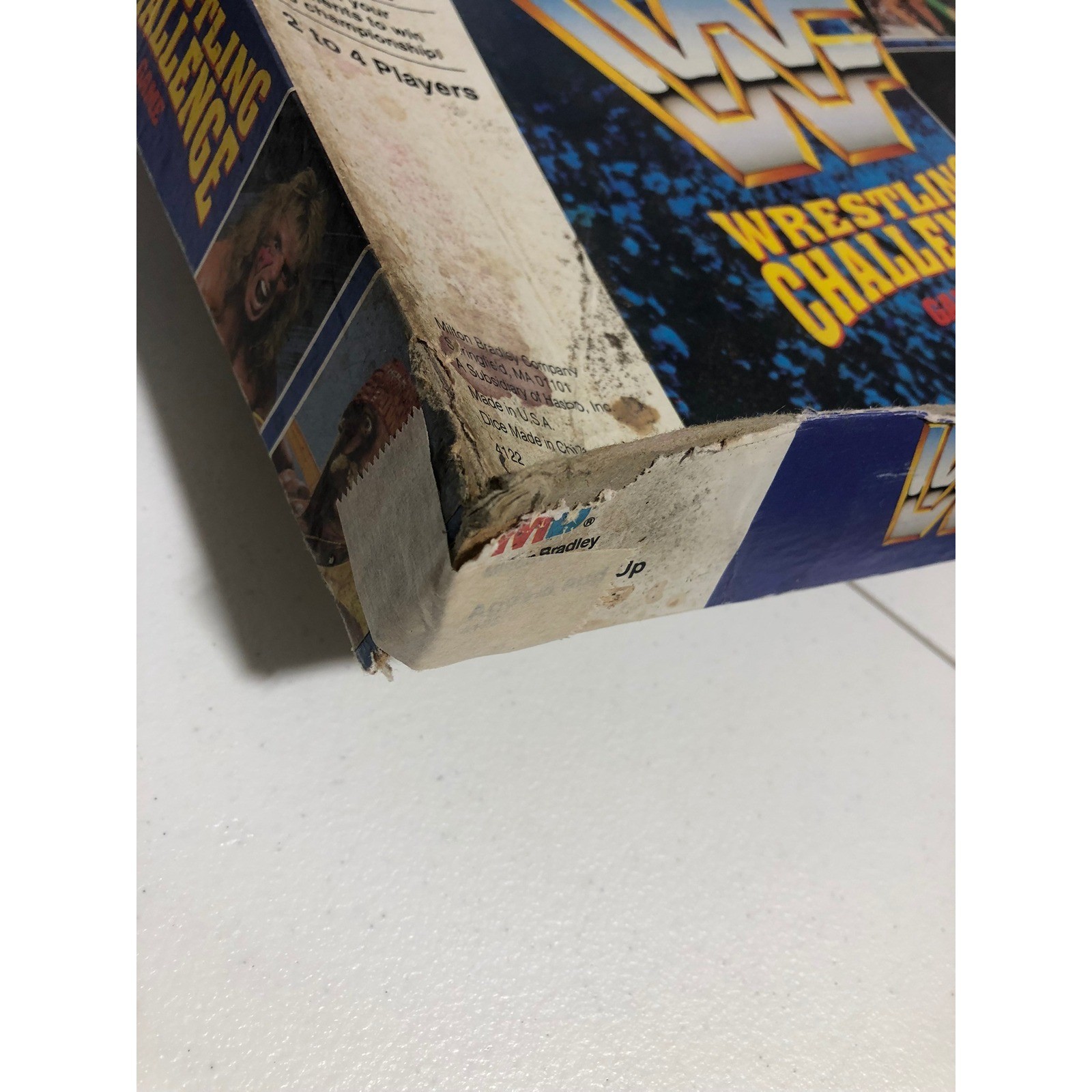 Vintage 1990 WWF Wrestling Challenge Board Game Milton Bradley
