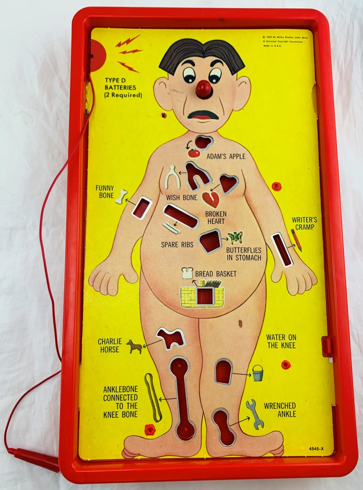 1965 Operation Game by Milton Bradley Complete/Works in Very Good Cond FREE SHIP