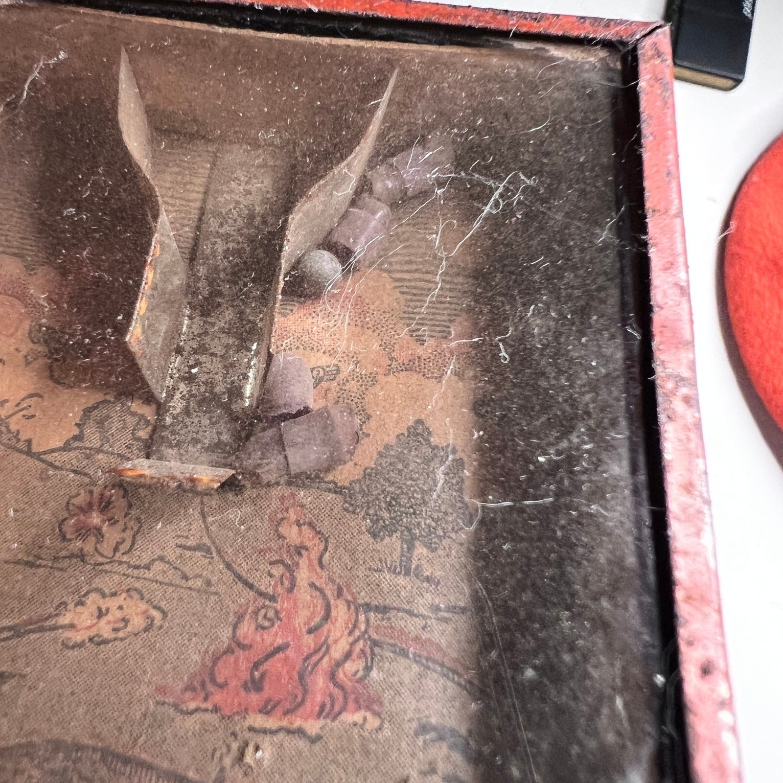 Antique Cootie Game Junior James R Irvin Chicago WWI Era Dexterity Puzzle Toy