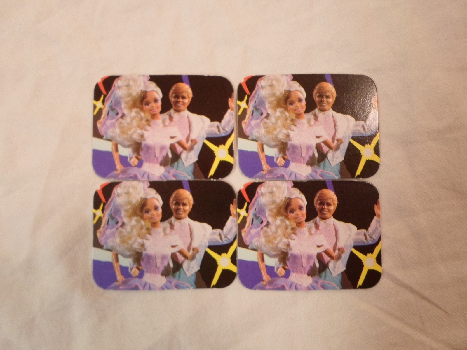 *Replacement Part* Barbie Dream Board Game 1992 *Lot of 4 Ice Skating Date Card*
