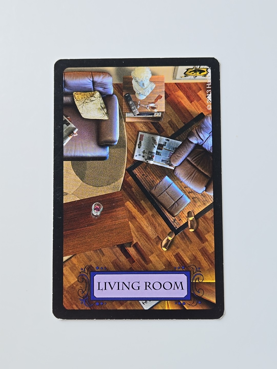 2013 Clue Classic Location Living Room Where Card Replacement Game Piece Part