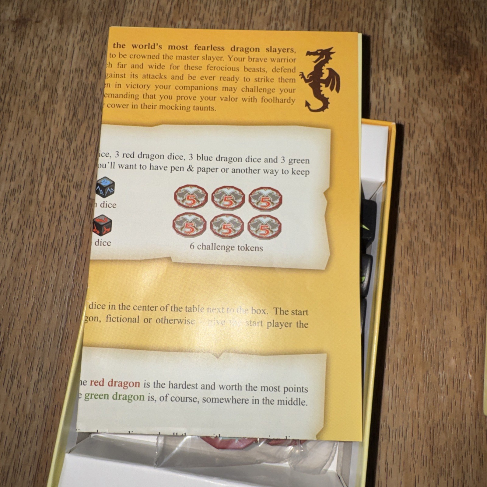 Dragon Slayer RPG Indie Dice Game with a Twist Fantasy Knights Complete