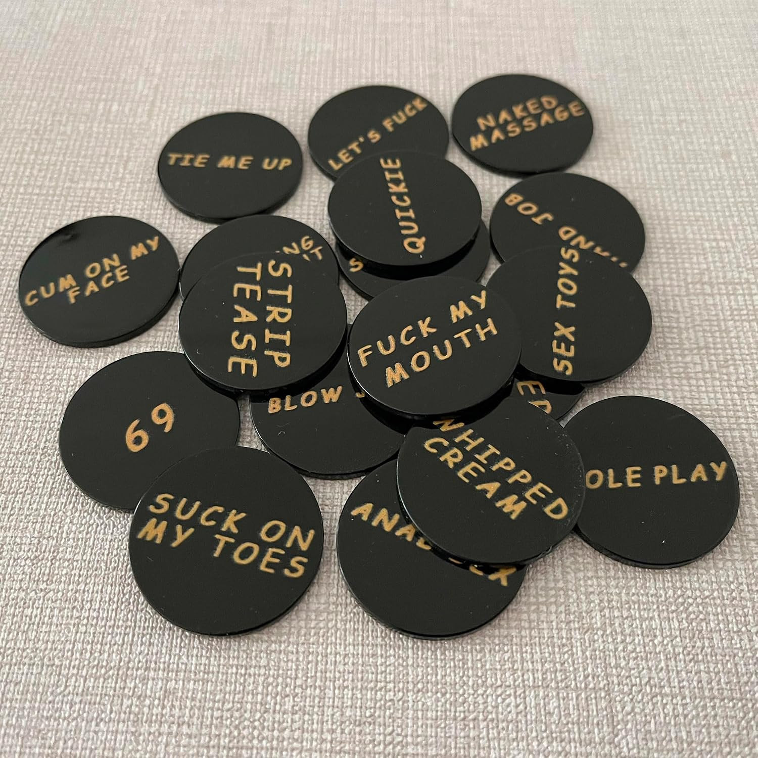 Sex Accessories for Adults Couple, Naughty Sex Token for Date Night Activity, Fu