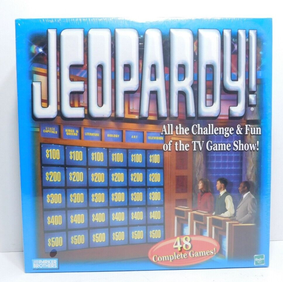 Vintage Jeopardy Board Game Trivia Parker Brothers Hasbro 1999 NEW Sealed
