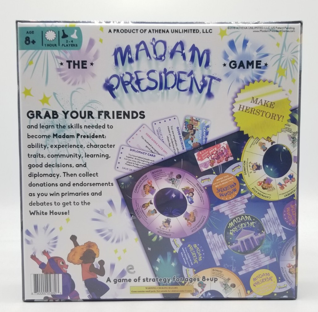 Athena Unlimited – THE MADAM PRESIDENT GAME – 2018 Limited Inaugural Edition NEW