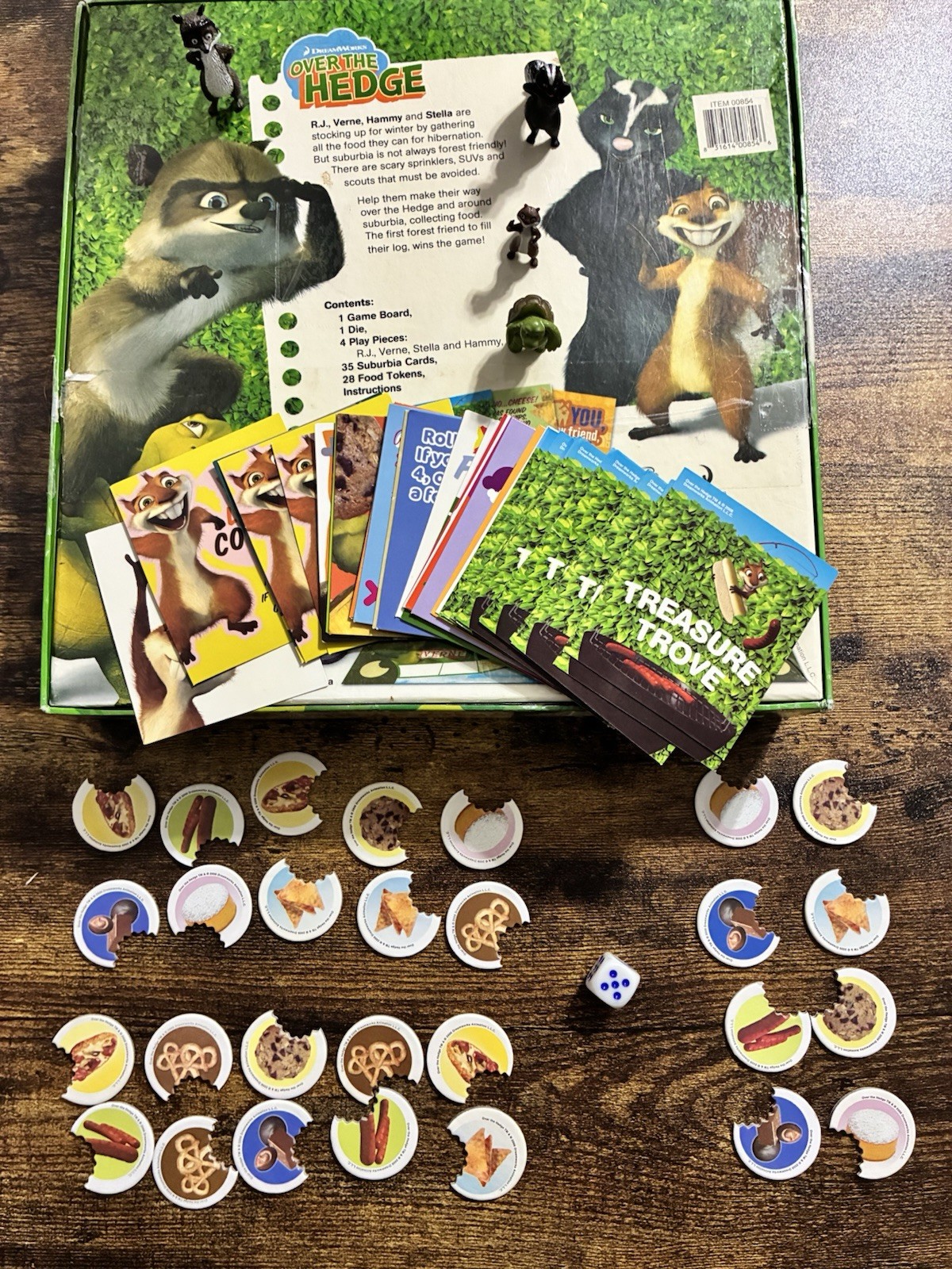Over the Hedge: Hedge Harvest Board Game w/Free “The Nut Job” New DVD
