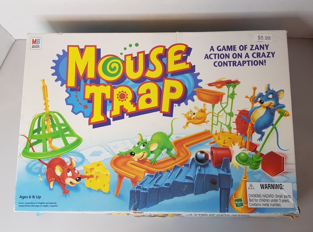 Mouse Trap Board Game Hasbro Complete 1991 Vintage Family Action Game