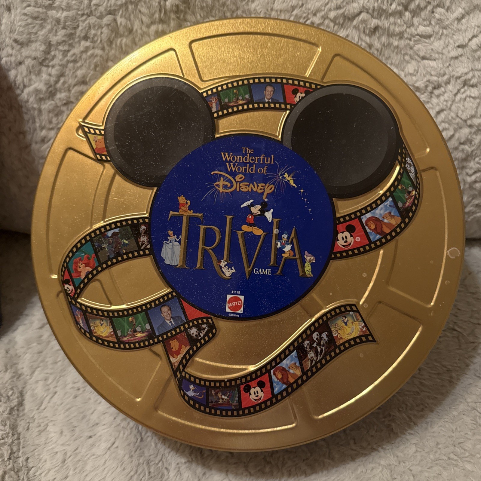 The Wonderful World Of Disney Trivia Game in Tin 1997 **COMPLETE** Walt Disney