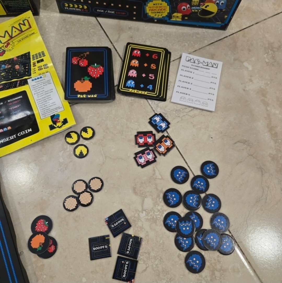 Pac-Man The Board Game Buffalo Games COMPLETE Sound Effects Weak Needs New Batte
