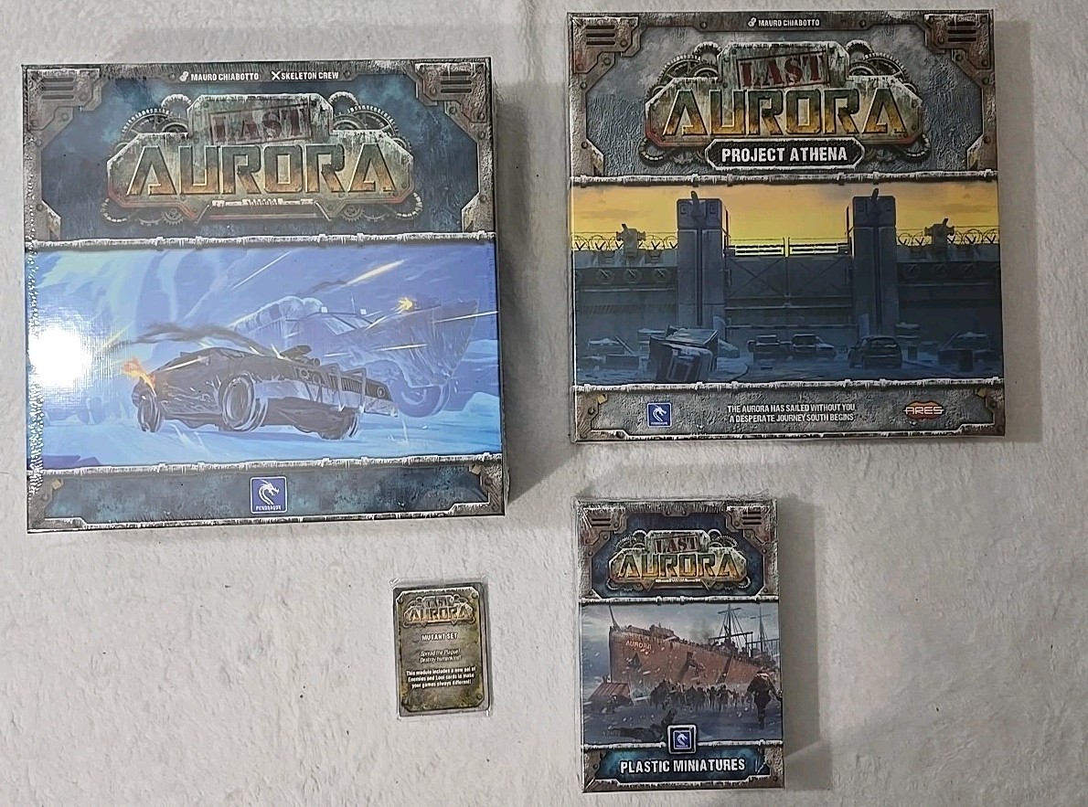 Last Aurora Base Game + Project Athena + Miniatures + Mutant Set (UNOPENED)