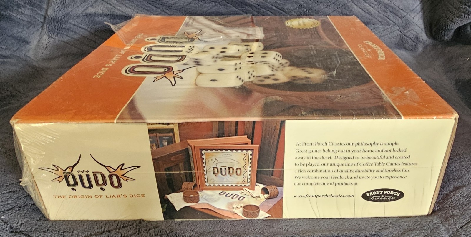 Front Porch Classics – DUDO The Origin of Liar’s Dice Bookshelf Collectible NEW