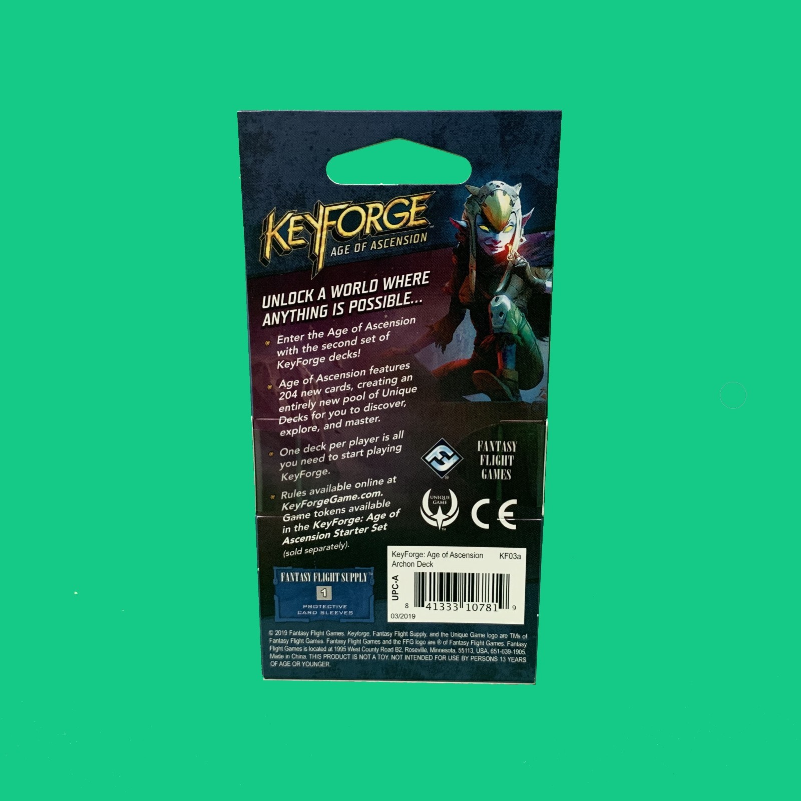 KeyForge: Age of Ascension Bundle | Archon Deck & Storm Crawler Playmat | New