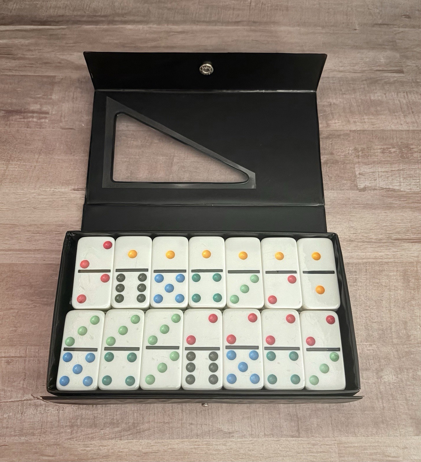 Excalibur Deluxe Double 9 Domino Set, Unused in Original Shrink-Wrap