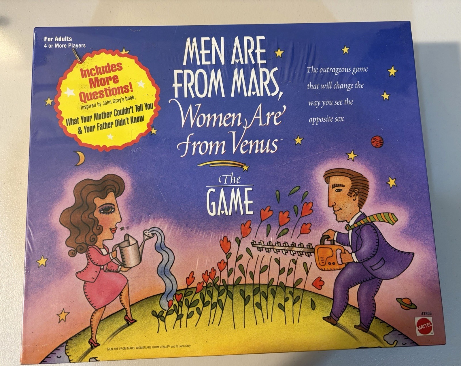 Mattel: Men Are From Mars, Women Are From Venus New Sealed 1998 Boardgame NISB