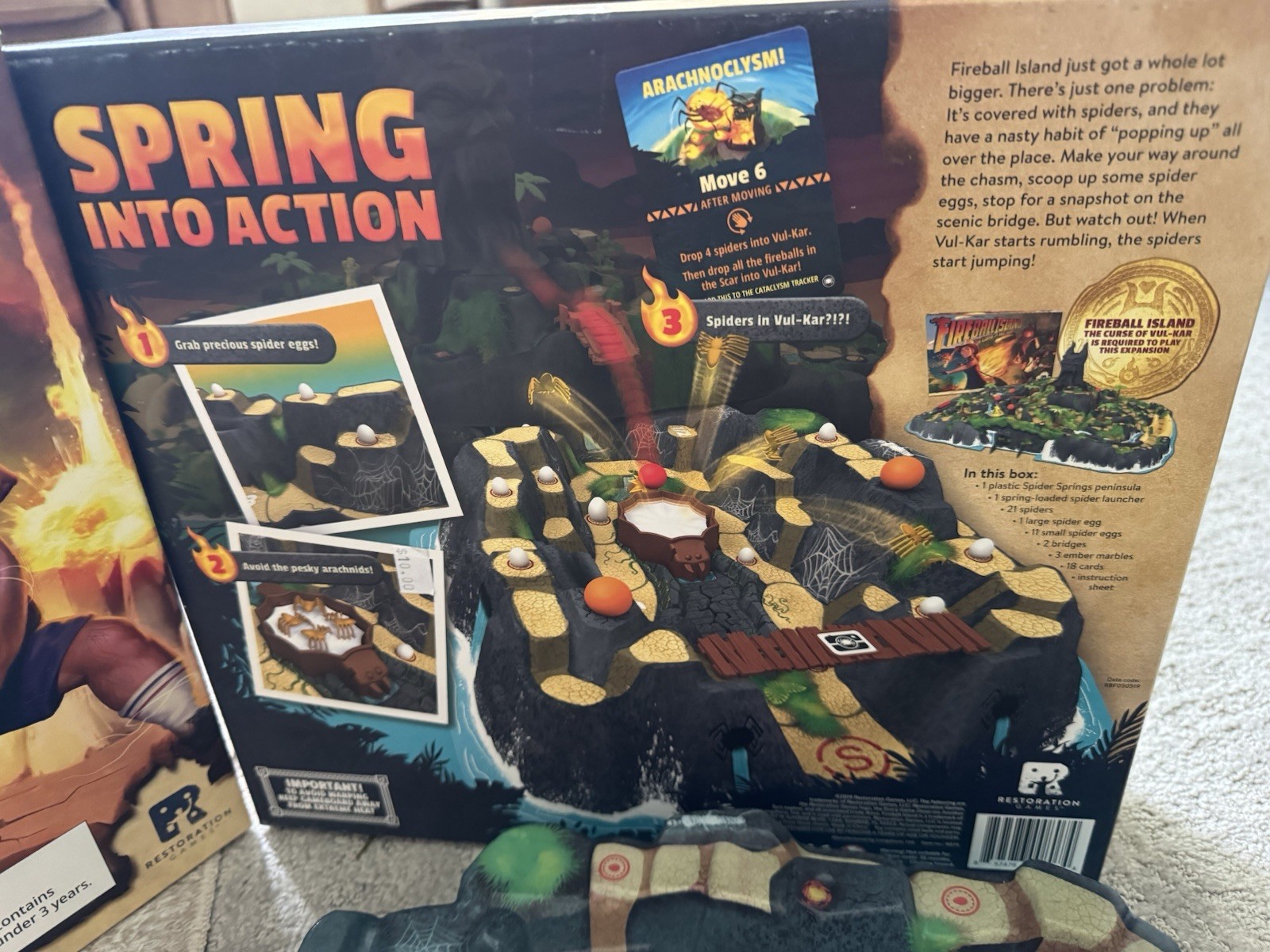 Fireball Island Curse Vul-Kar Spider Springs Treasure Trove Marbles CIB EUC