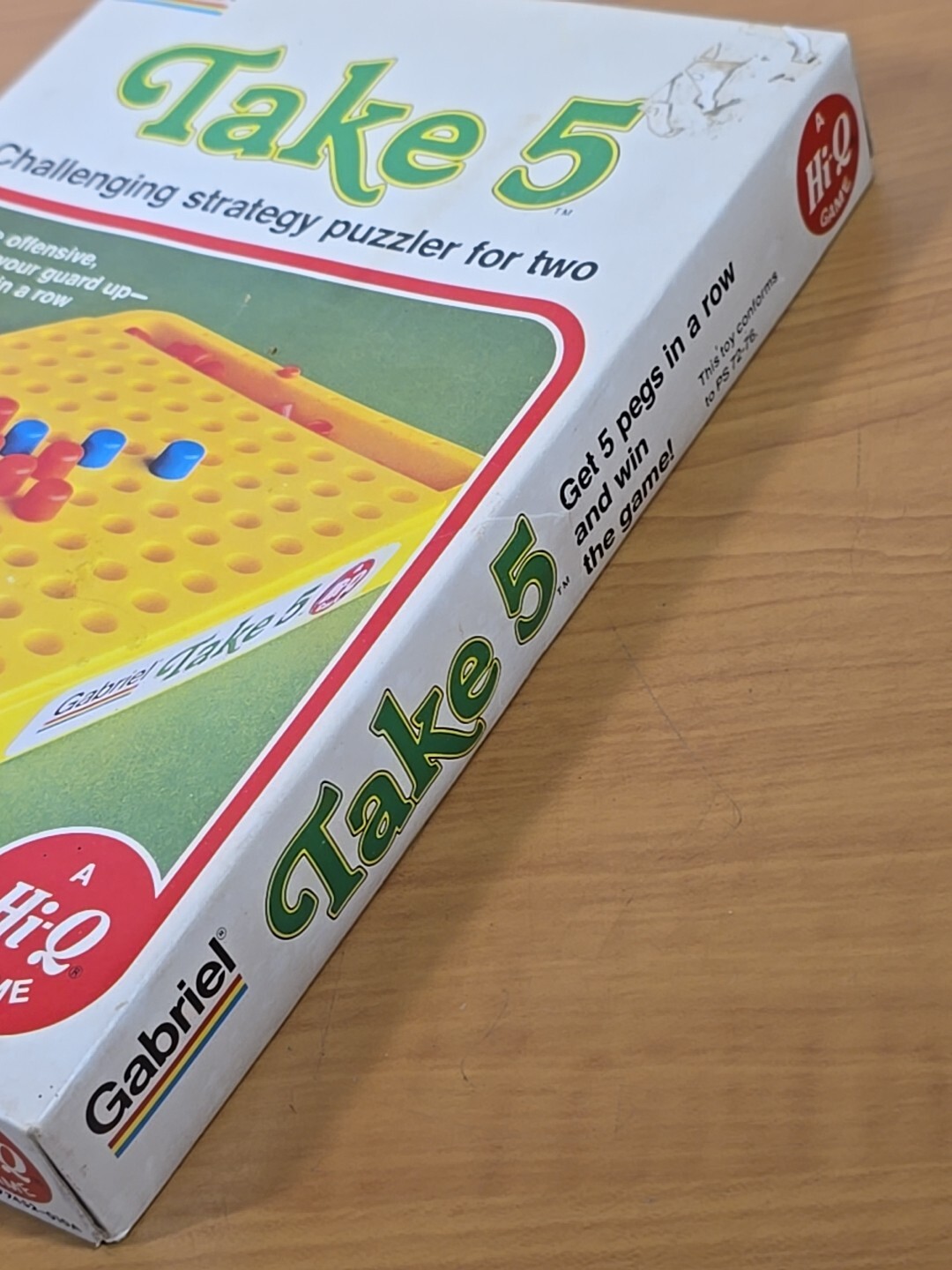 TAKE 5 Board Game Vtg 1977 Gabriel Hi-Q Strategy 100% Complete Hong Kong
