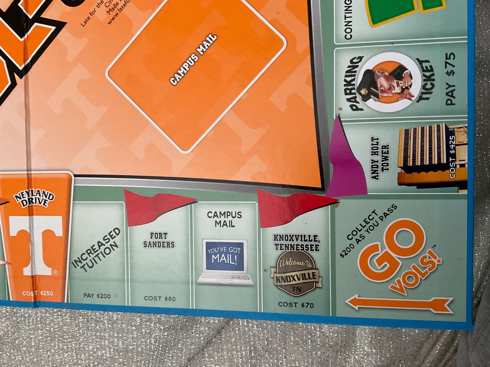 Vol-opoly University Of Tennessee Volunteers Board game TN Vols Volopoly See Pic