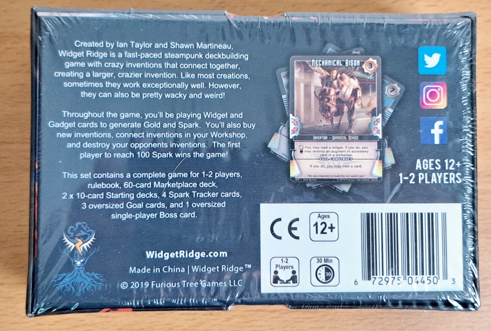 Widget Ridge: A Steampunk Deckbuilding Game – 2019 Furious Trees Game