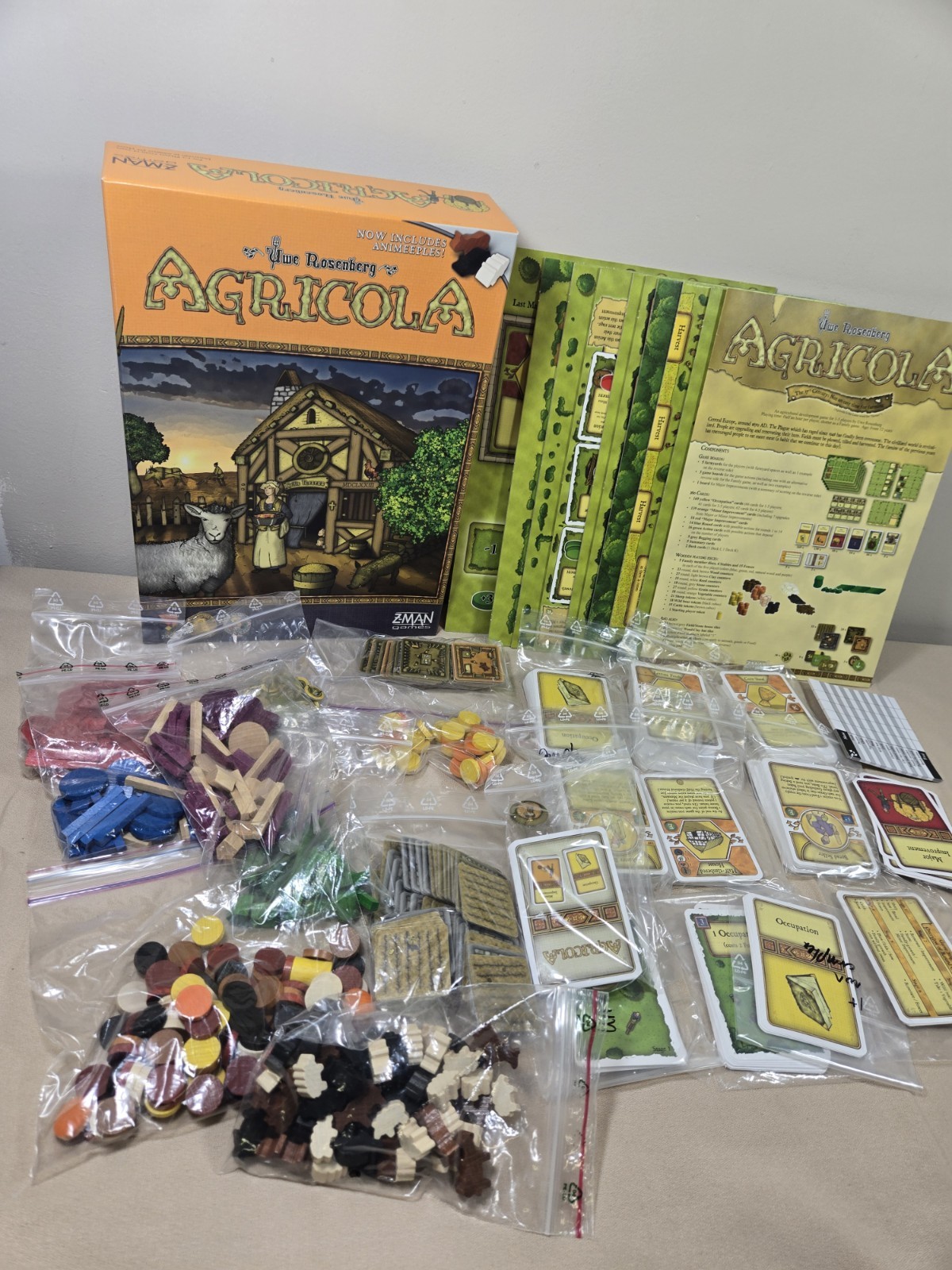 Lookout Games Z Man Board Game Agricola 207/2008 Complete.