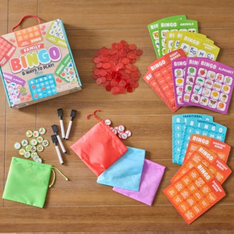 Family Bingo Game – Kids Board Game with Multiple Ways to Play Ages 3-6+