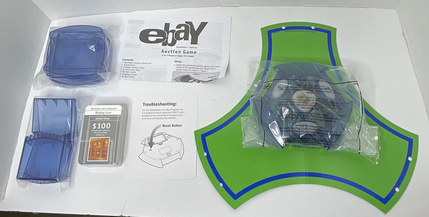 New/Sealed eBAY Auction Electronic Talking Board Game Hasbro 2001