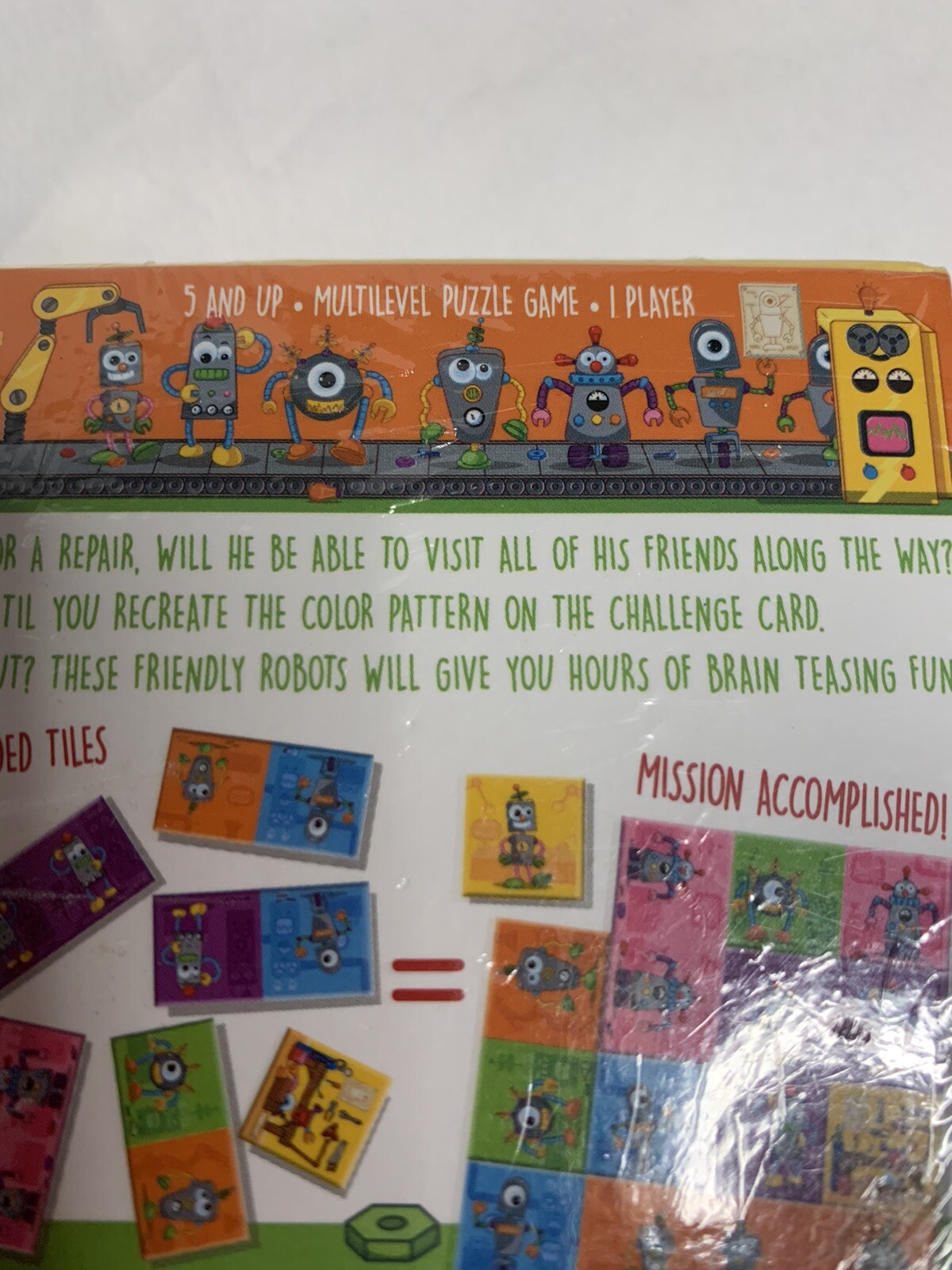 Mindo Robot 1 Player Child Tile Matching Game Multi Level Age 5 And Up Kids