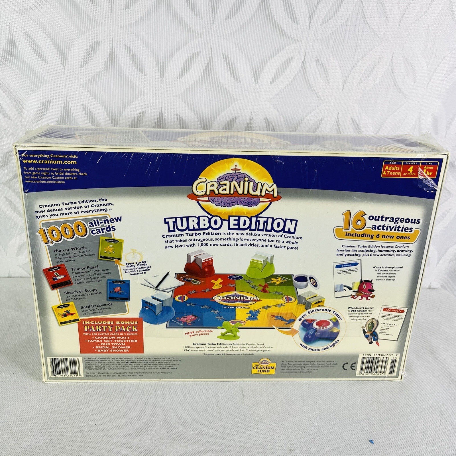 2004 Cranium Turbo Edition Family Board Game Adult & Teen Fun Facts