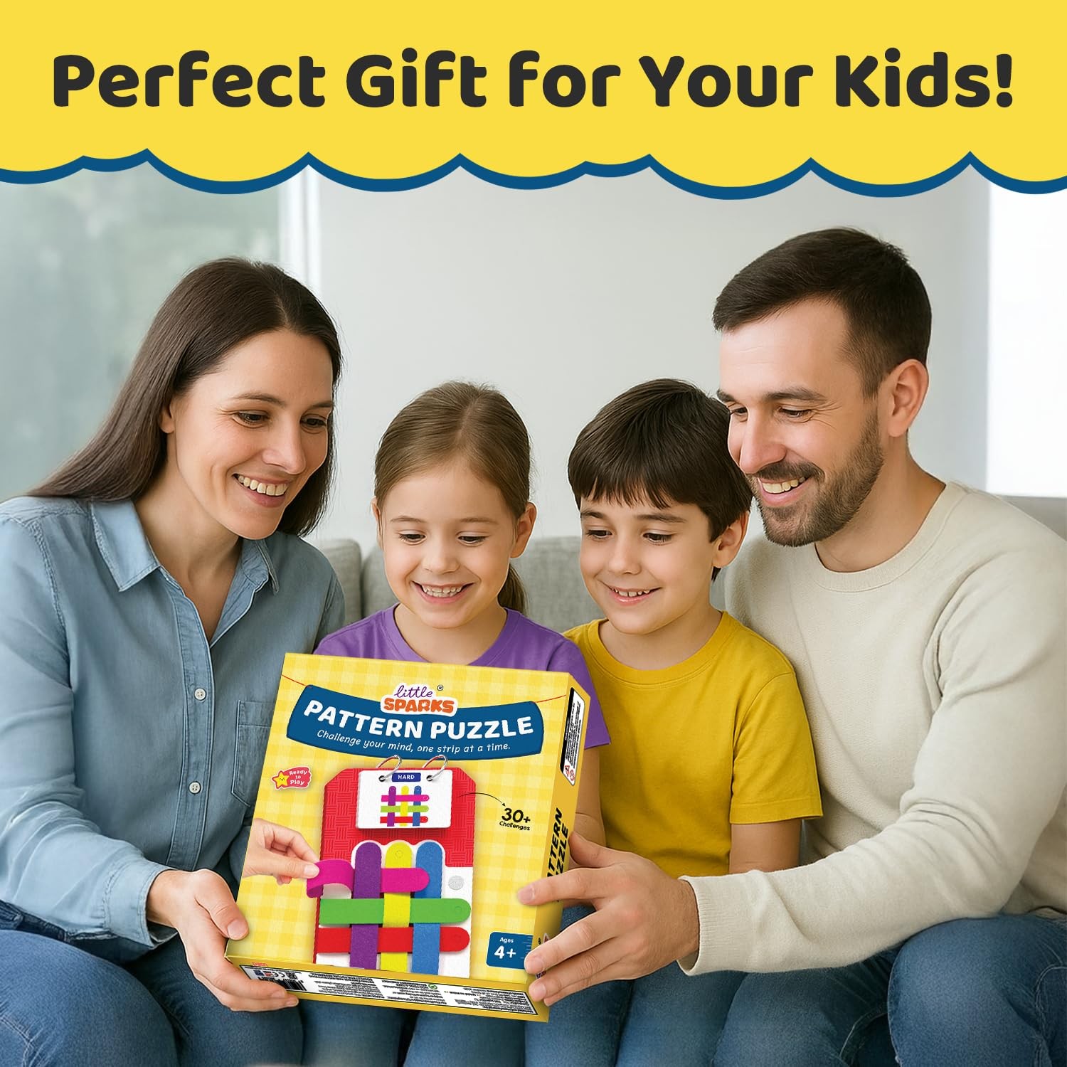 Smartivity Pattern Puzzle Game for Kids Ages 4, 5, 6, 7, 8 | 30+ Color & Patt…