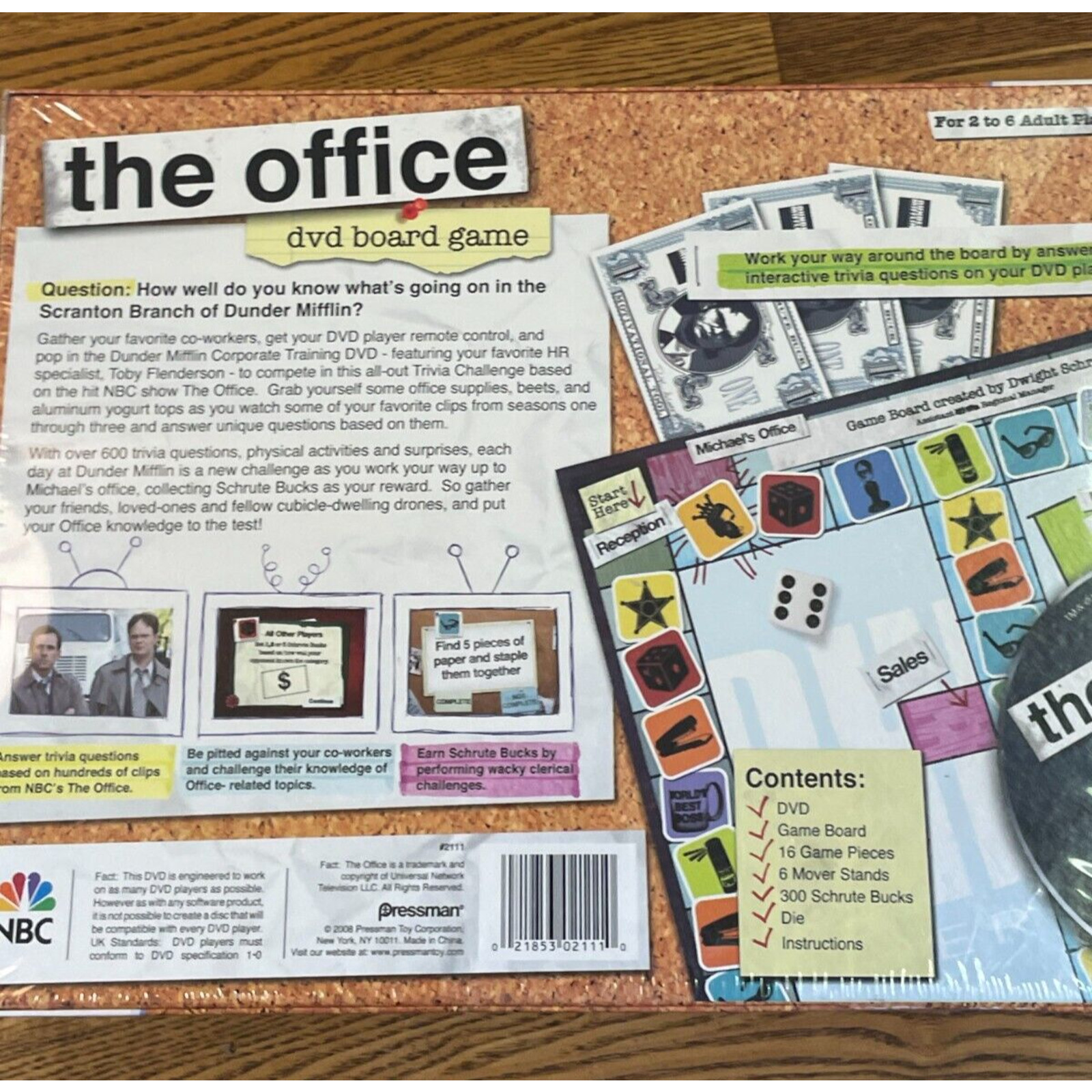 The Office DVD Board Game 2008 Pressman Trivia by Dwight Schrute NEW Sealed