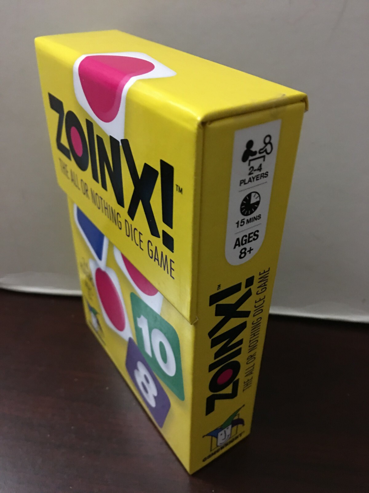 Gamewright Boardgame Zoinx! – The All or Nothing Dice Game