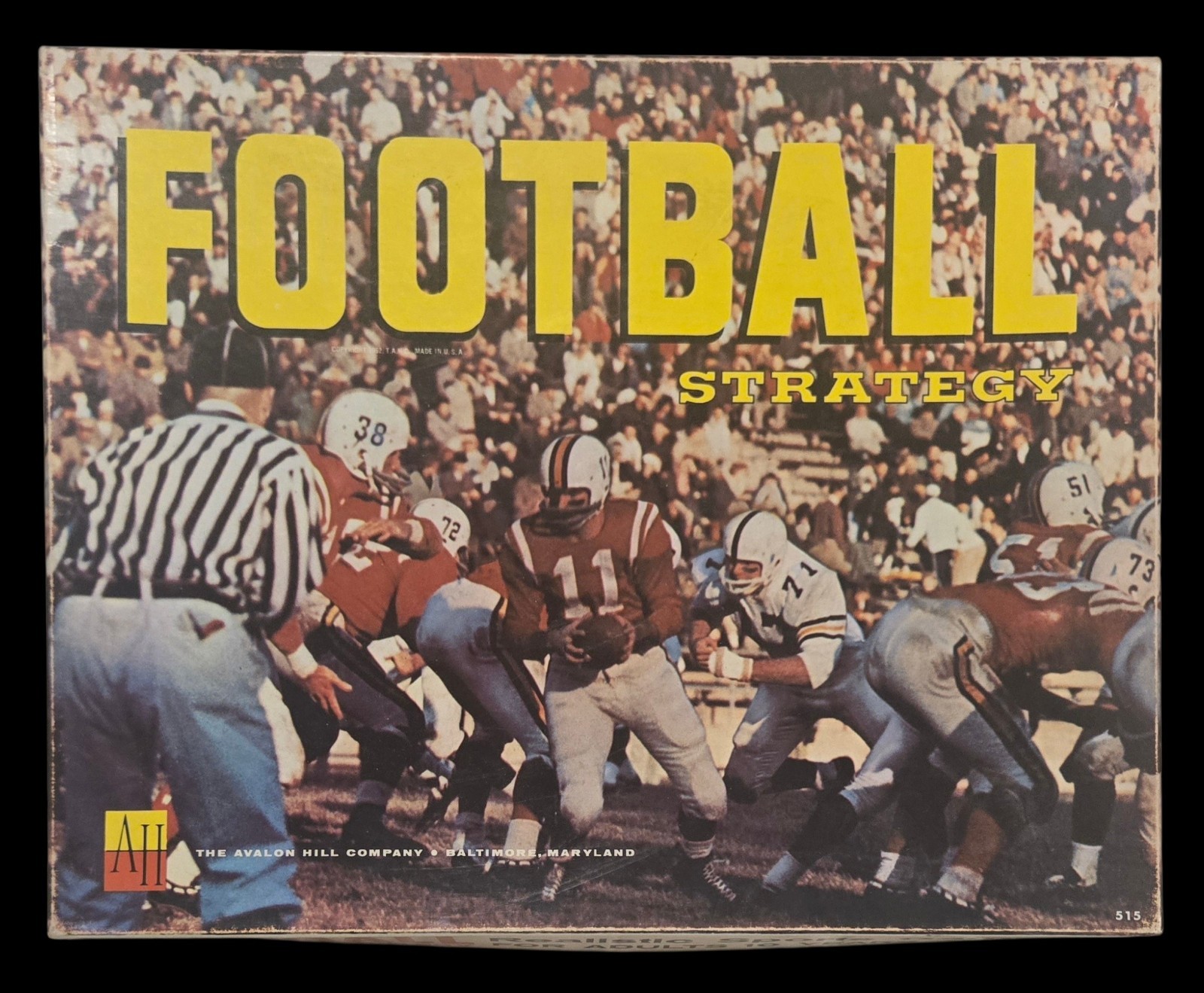 Football Strategy Boxed Boardgame 1962 The Avalon Hill Company