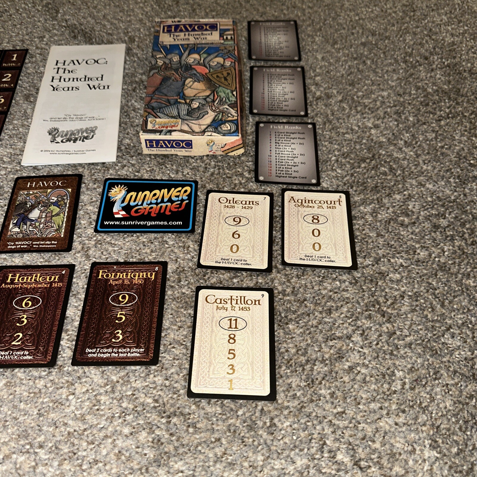 RARE Havoc The Hundred Years War Sunriver Games