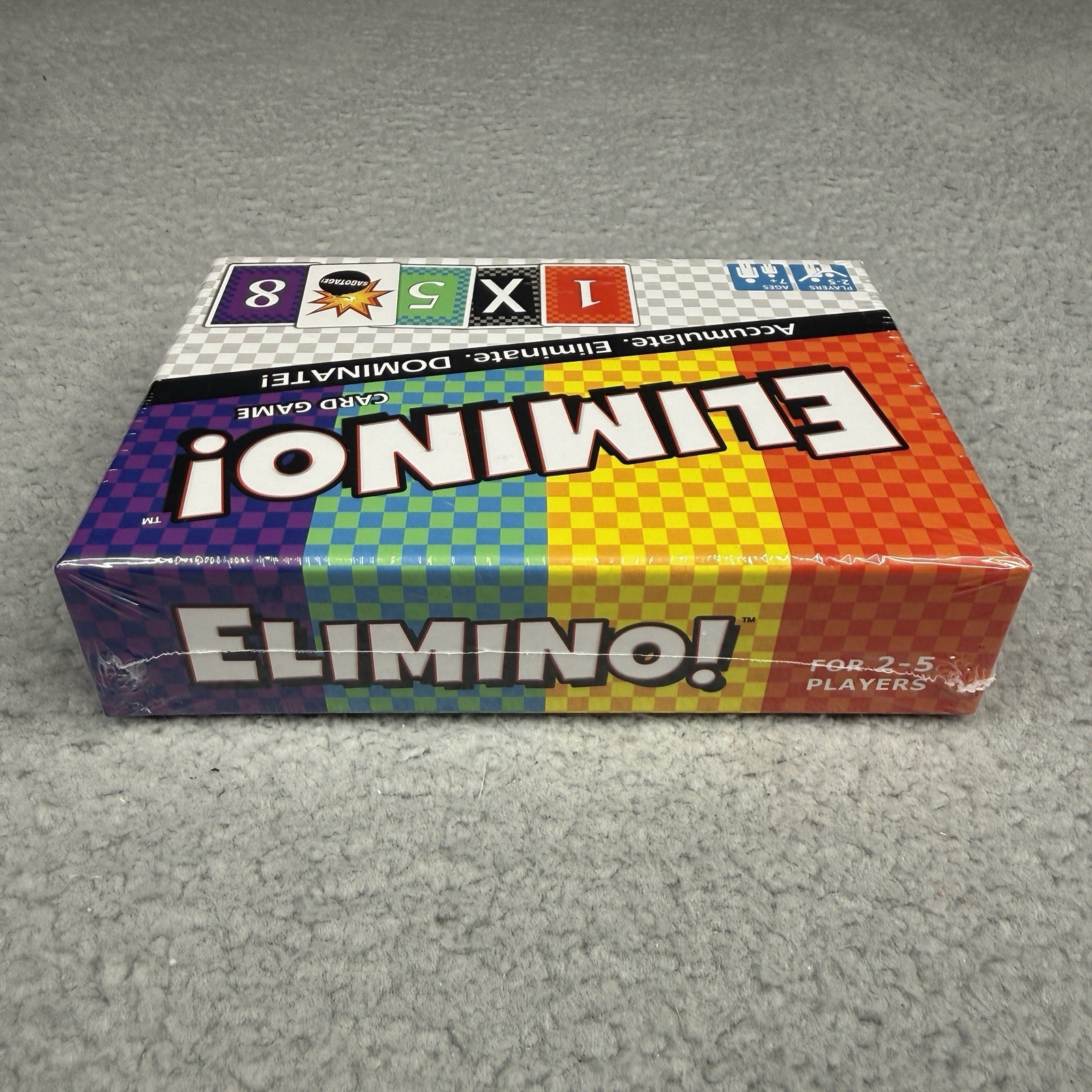 Elimino Card Game New Sealed Family Strategy Game Night Ages 7+ 2-5 Players