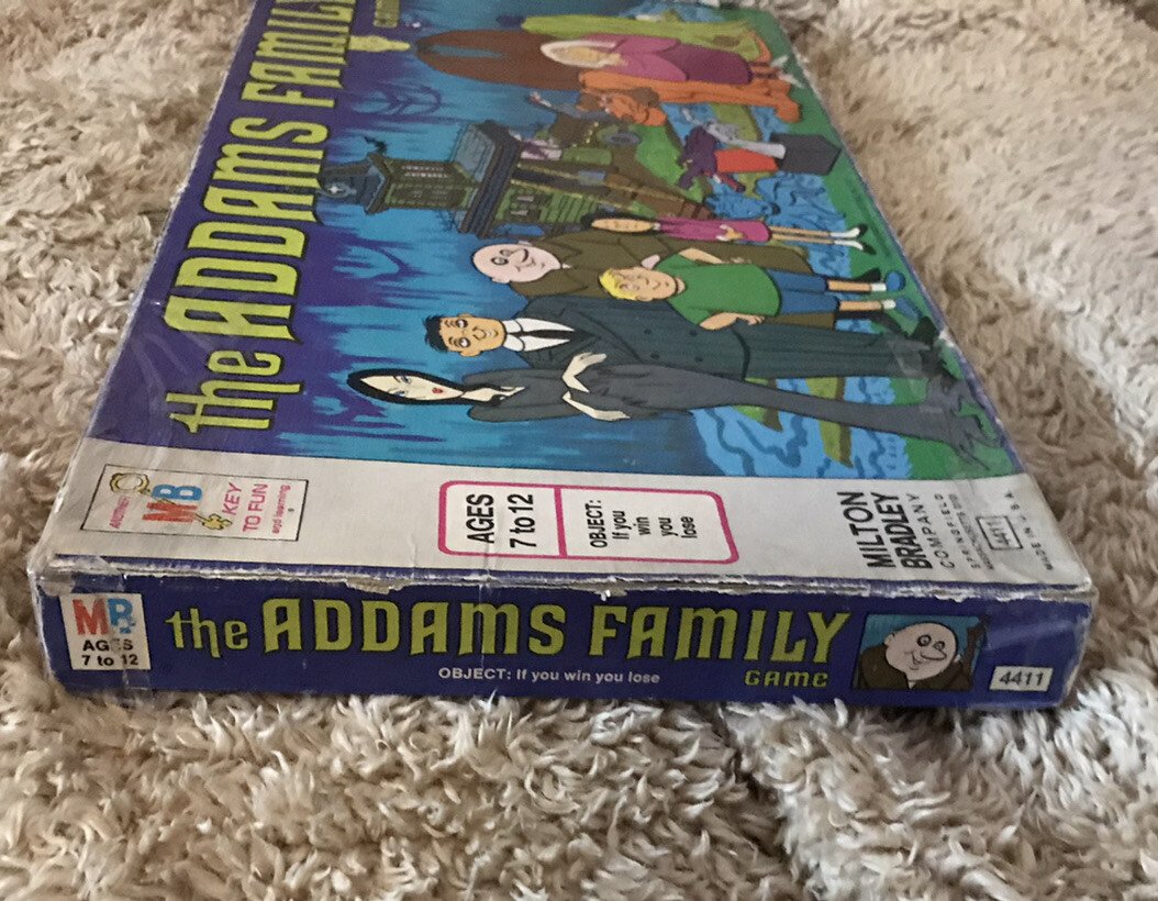 Vintage 1974 Milton Bradley The Addams Family Board Game In Original Box