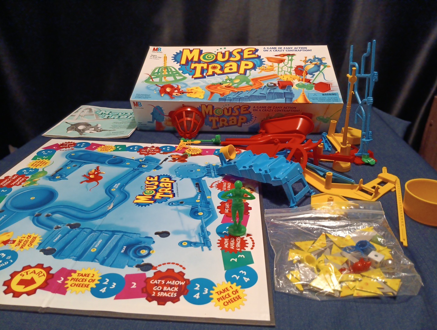 VINTAGE Mouse Trap Milton Bradley 1994 Classic Board Game Kids Family 1Mouse MIA