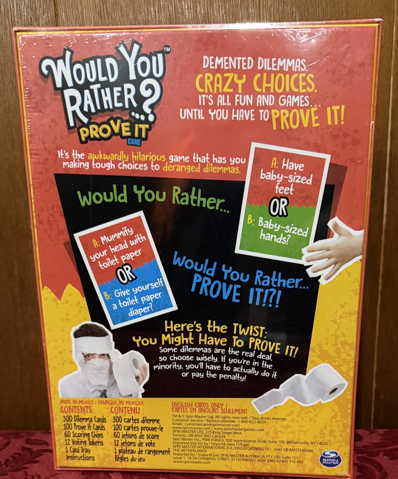 Would You Rather? Prove It game age 8+ 3-6 players new sealed family game night