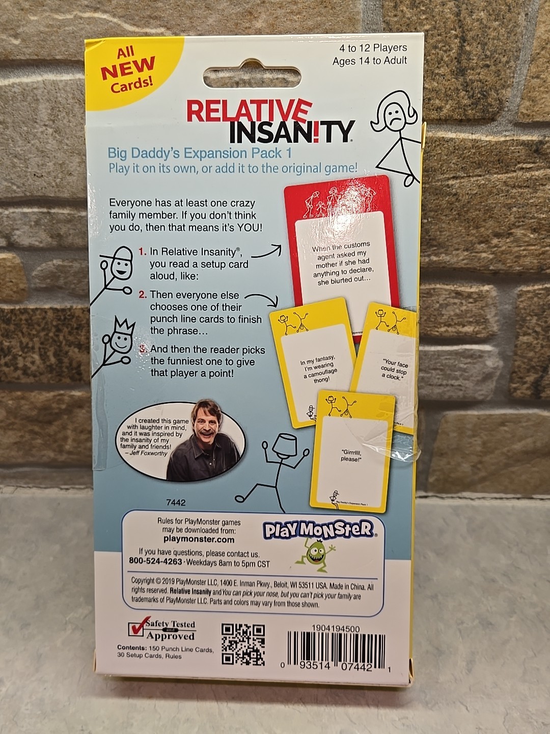 Relative Insanity Game -Jeff Foxworthy- Brand New Factory Sealed Cards
