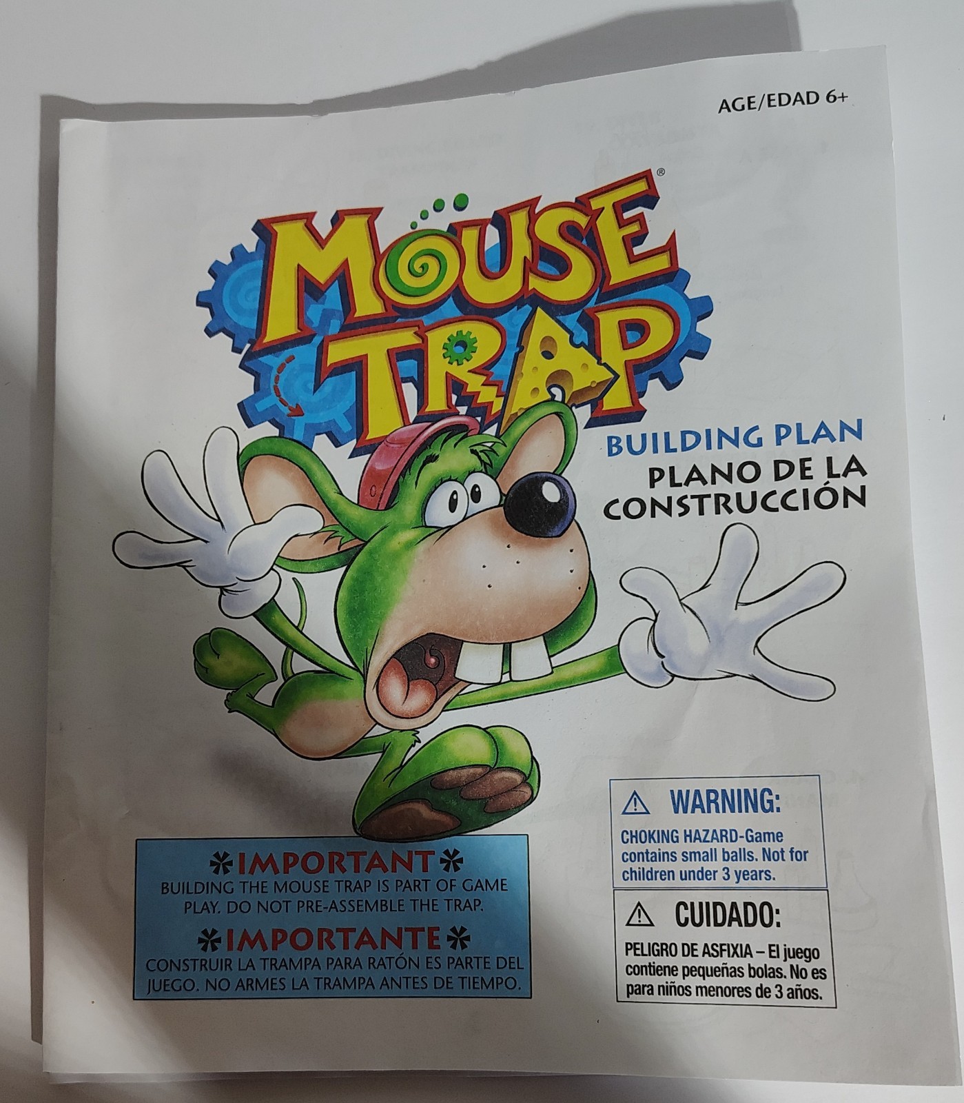 Vintage 2005 Mouse Trap Game by Milton Bradley MISSING PARTS