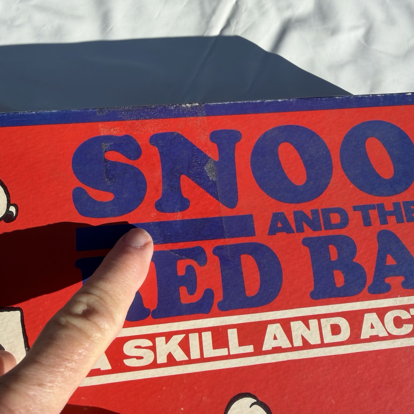 Snoopy And The Red Baron Skill and Action Game Milton Bradley Vintage 1970