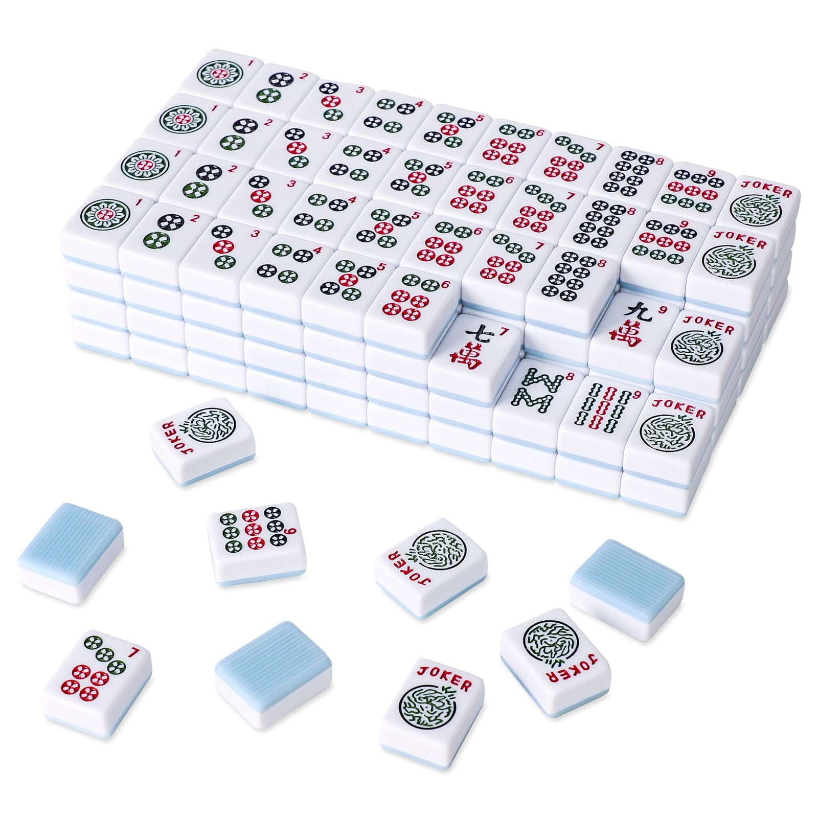 TIASUSAN American Mahjong 1.2 inches (H) x 5 (W) x 10 (L), Blue