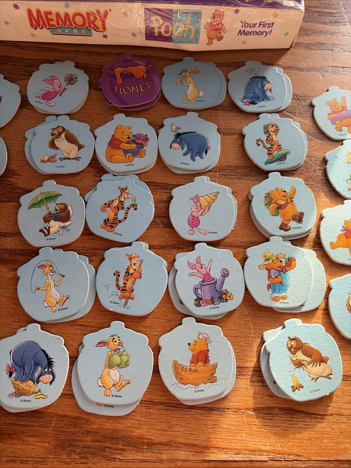 Vintage Winnie the Pooh Memory Game Matching Milton Bradley 1996