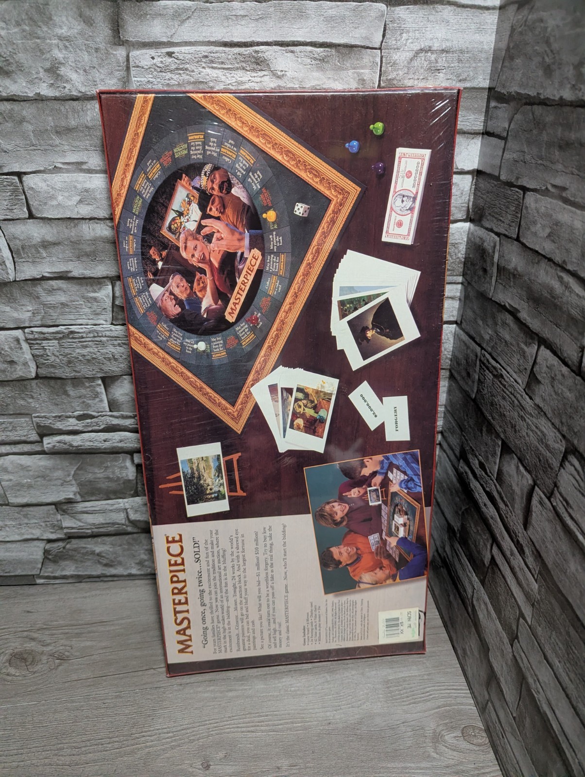 NEW SEALED Parker Brothers Masterpiece 1996 The Classic Art Auction Board Game