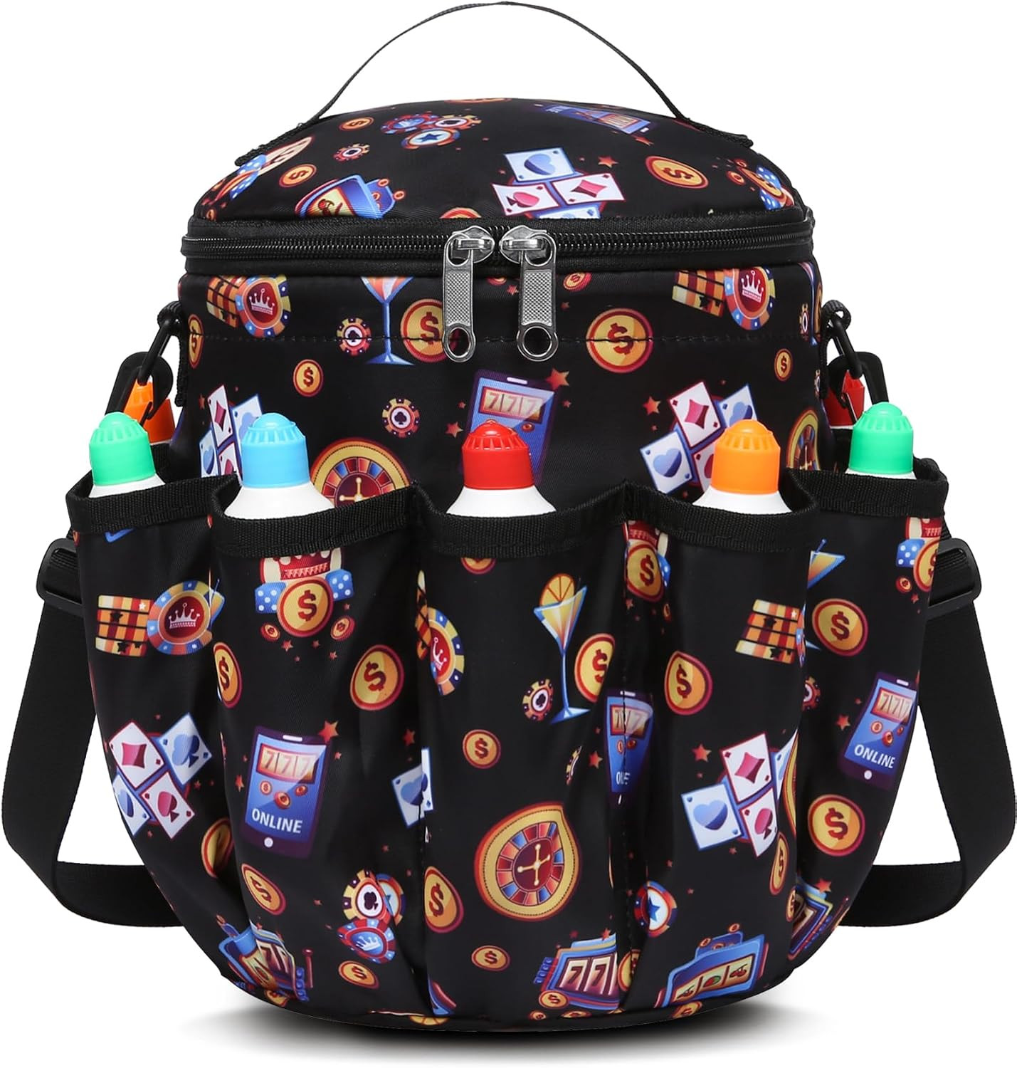Bingo Bags with Pockets for Bingo Daubers Dabbers Dobbers Dotters Bingo Bag for